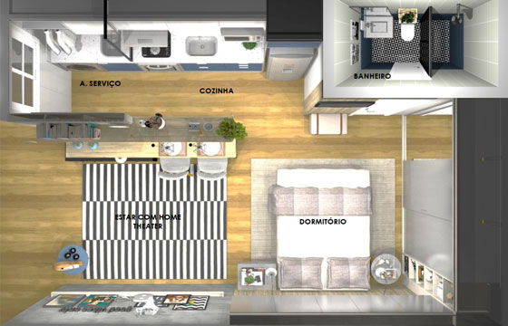 moveis planejados apartamento studio